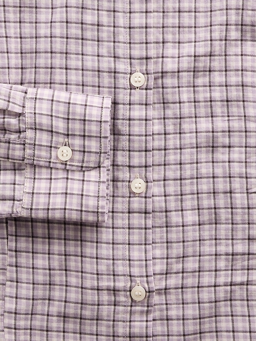 camicia a quadri attillata in flanella
