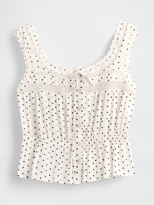 top peplo con pizzo