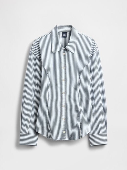camicia classica dolman in popeline di cotone biologico