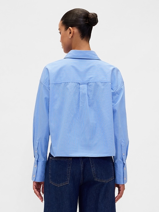camicia corta in cotone biologico con orlo dritto