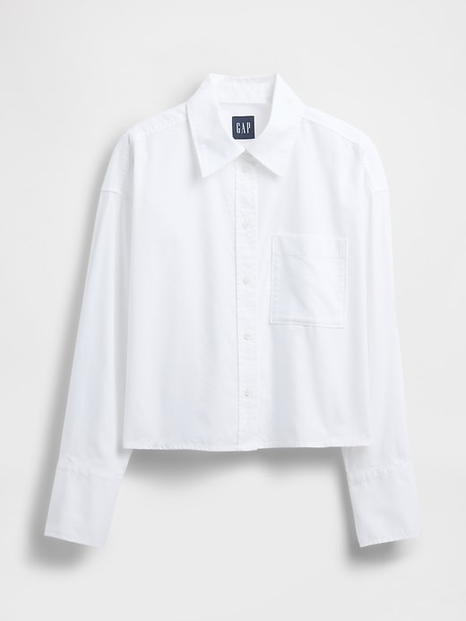 camicia corta in cotone biologico con orlo dritto
