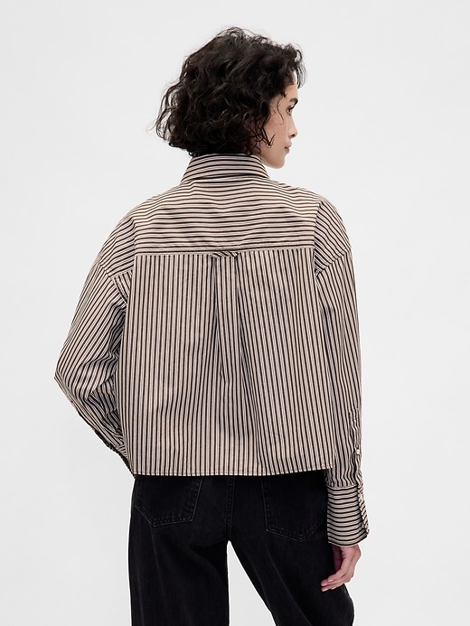 camicia corta in cotone biologico con orlo dritto