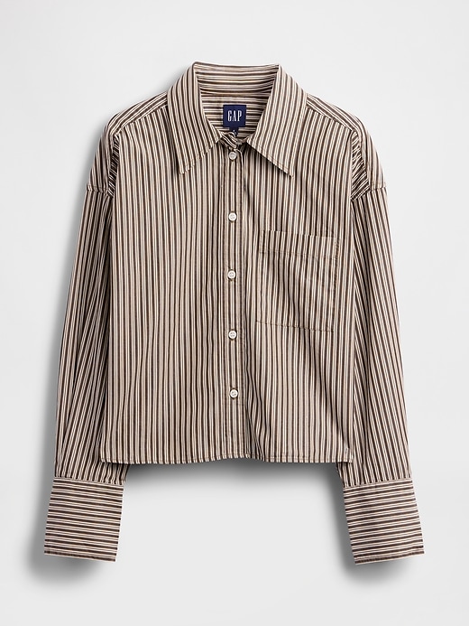 camicia corta in cotone biologico con orlo dritto