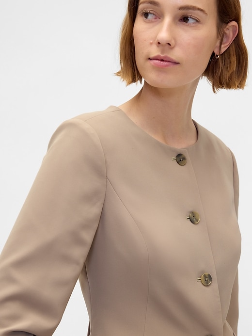 blazer senza colletto