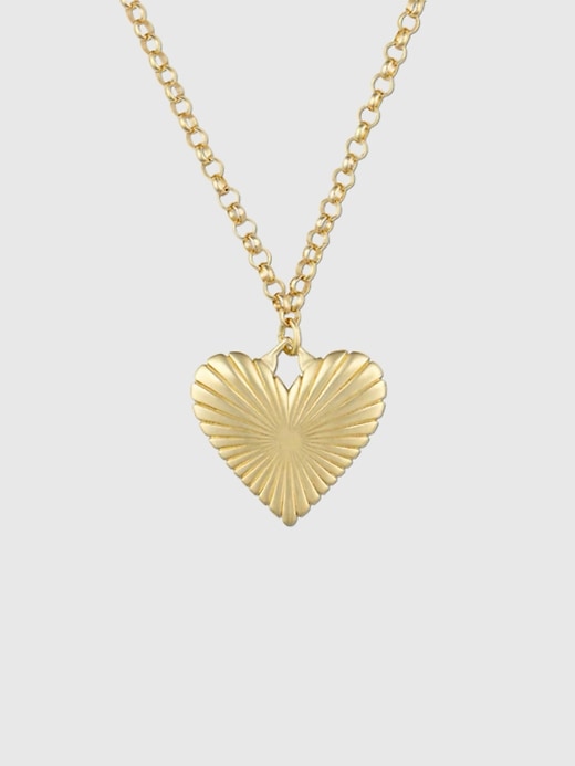 collana hart con cuore in oro a coste