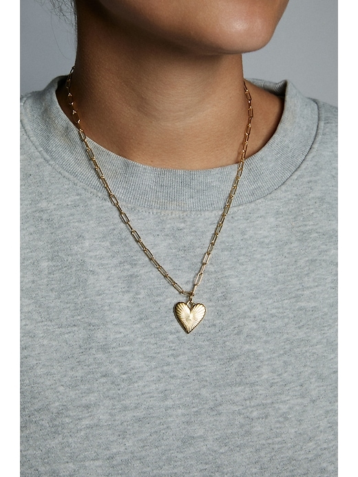 collana hart con cuore doro a coste piccole