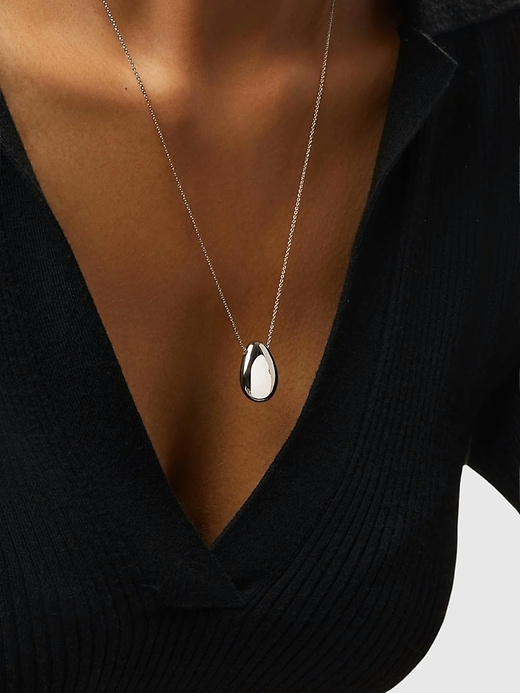 collana ana luisa silver mini pebble