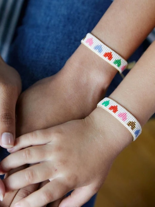 set di bracciali hart mini and me rainbow hearts