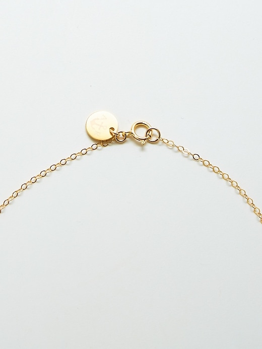 collana con mezzaluna in oro admiral row
