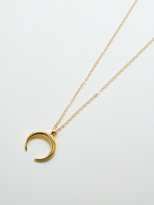 collana con mezzaluna in oro admiral row