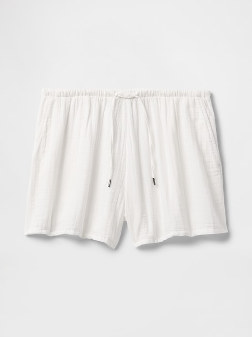 pantaloncini facili in garza di cotone