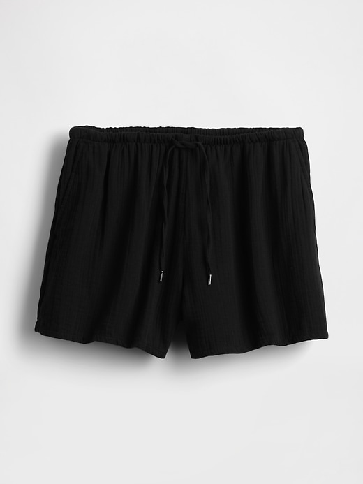 pantaloncini facili in garza di cotone