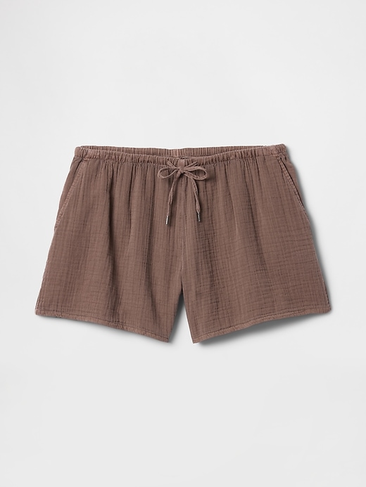 pantaloncini facili in garza di cotone