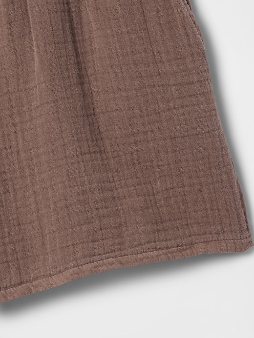 pantaloncini facili in garza di cotone