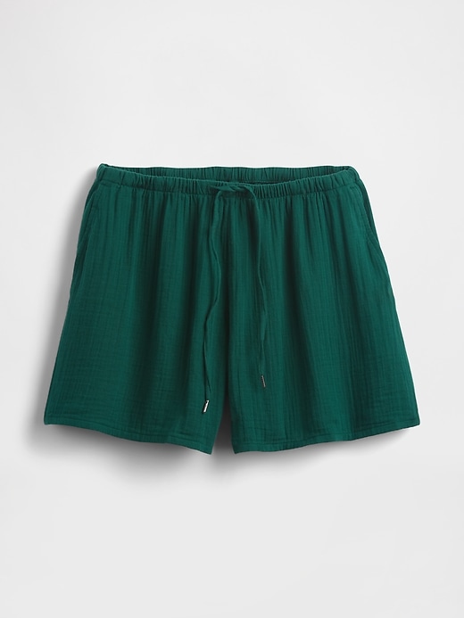 pantaloncini facili in garza di cotone
