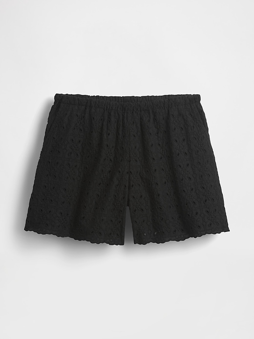 pantaloncini facili con occhielli a vita alta