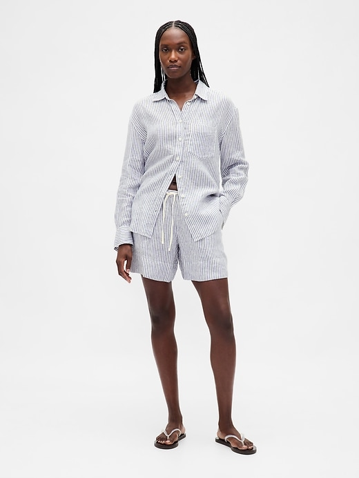 pantaloncini easy in 100 lino