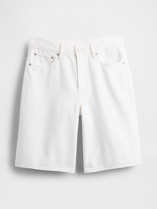 pantaloncini lunghi in denim a vita media da 11