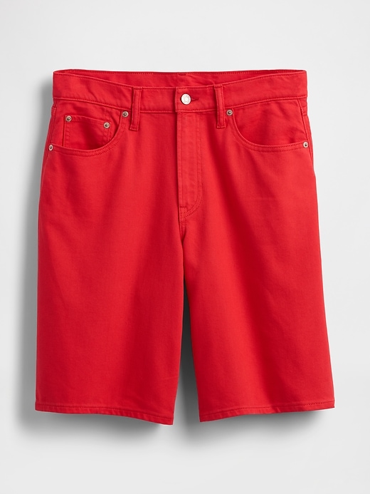 pantaloncini lunghi in denim ultra morbidi a vita media da 11