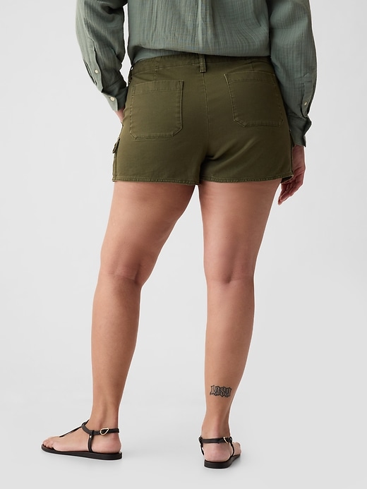 pantaloncini cargo y2k a vita bassa da 3