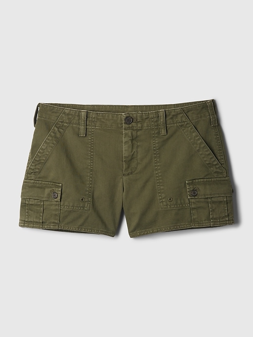 pantaloncini cargo y2k a vita bassa da 3
