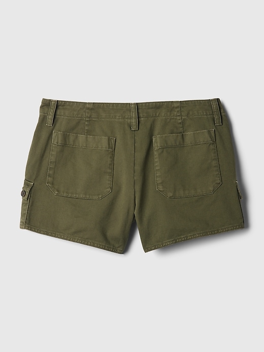 pantaloncini cargo y2k a vita bassa da 3