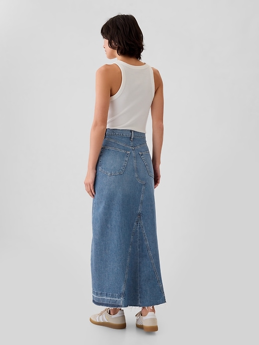 gonna lunga in denim