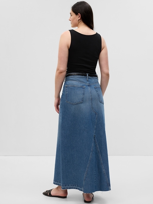 gonna lunga in denim