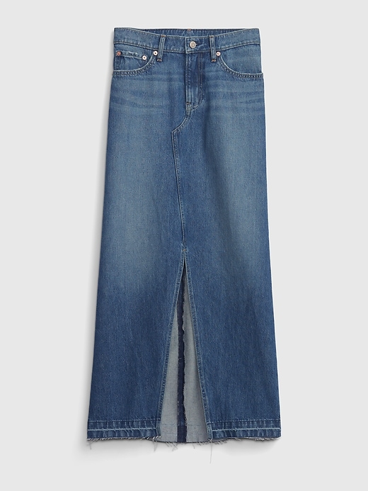 gonna lunga in denim