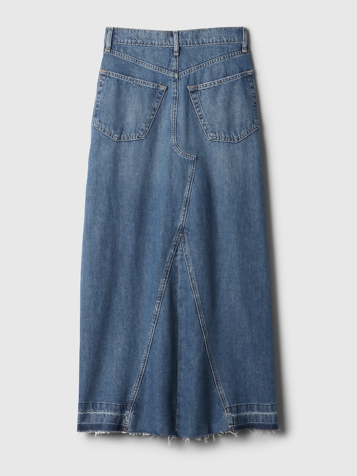 gonna lunga in denim