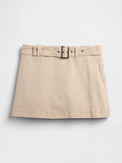 mini gonna-pantalone con cintura