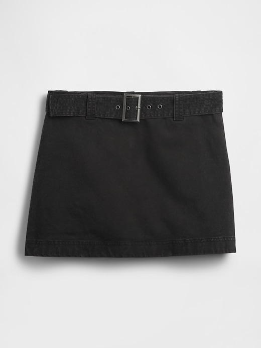 mini gonna-pantalone con cintura