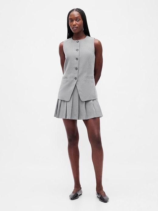 mini gonna-pantalone plissettata