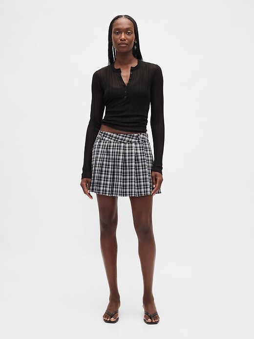 mini gonna-pantalone plissettata