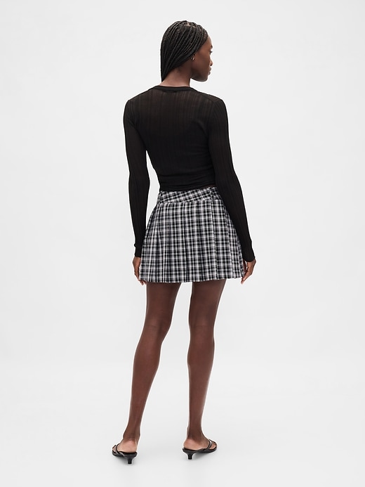 mini gonna-pantalone plissettata