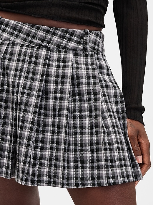 mini gonna-pantalone plissettata