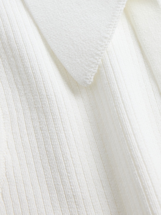 canotta corta con maglione a coste