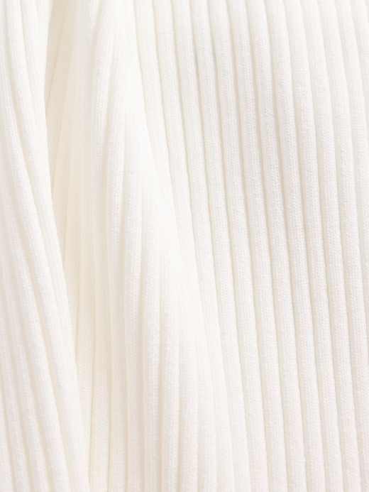 canotta corta con maglione a coste