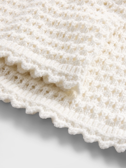 pantaloni alla caviglia alluncinetto in 100 cotone