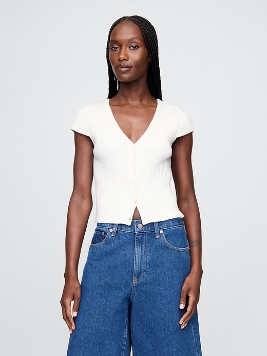 cardigan a coste corte