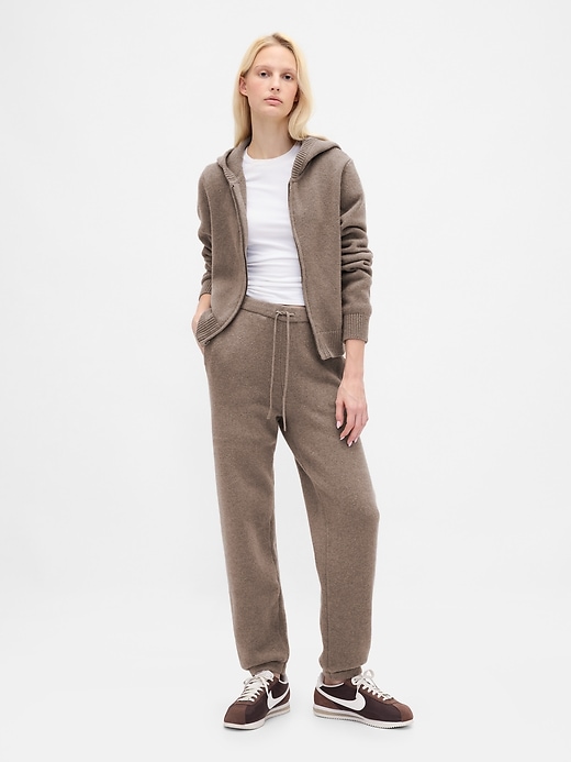 felpa con cappuccio cashsoft sweater zip