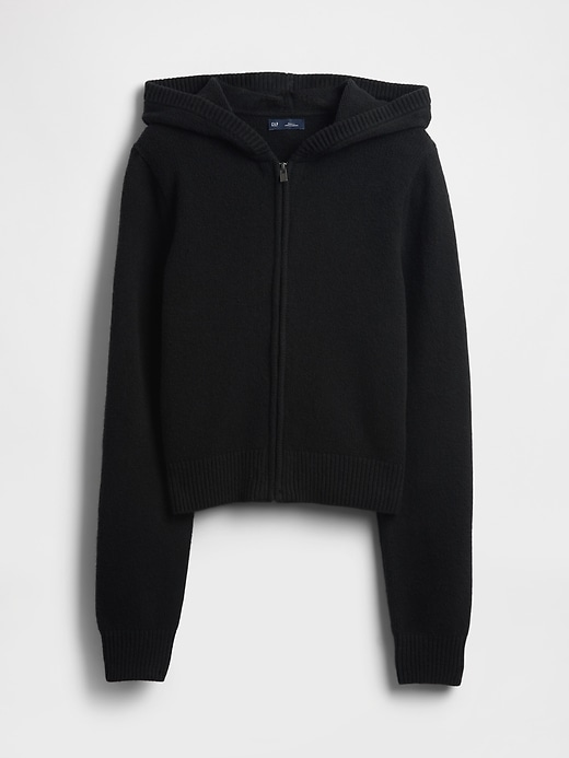 felpa con cappuccio cashsoft sweater zip