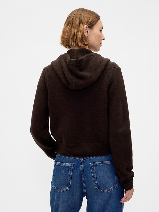felpa con cappuccio cashsoft sweater zip