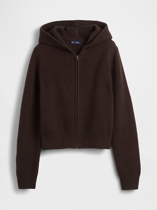 felpa con cappuccio cashsoft sweater zip