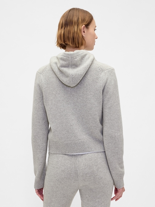 felpa con cappuccio cashsoft sweater zip