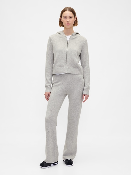 felpa con cappuccio cashsoft sweater zip