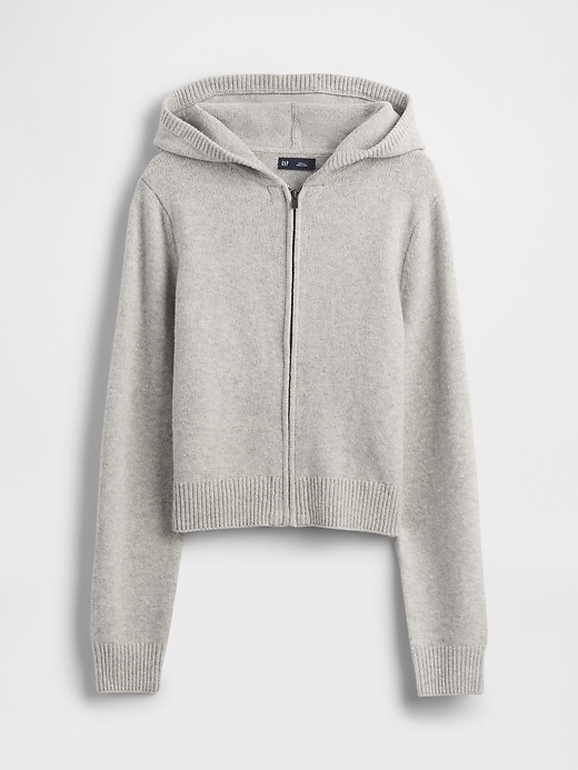 felpa con cappuccio cashsoft sweater zip
