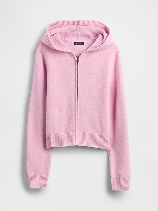 felpa con cappuccio cashsoft sweater zip