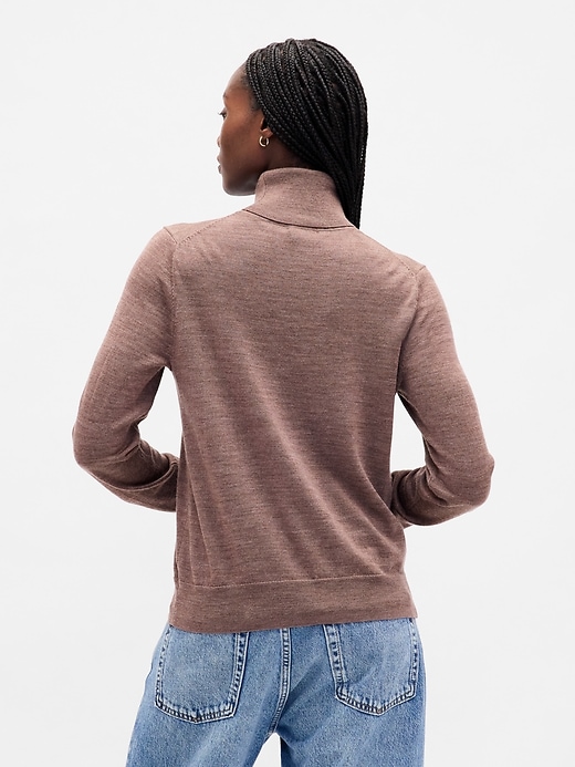 maglione a collo alto in lana merino al 100