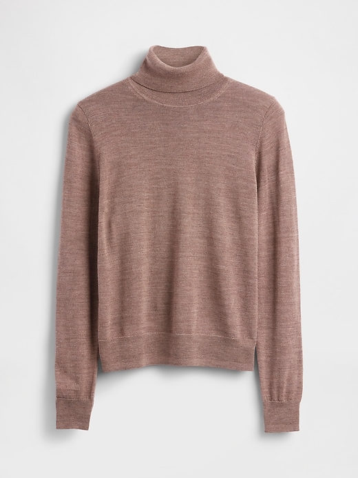 maglione a collo alto in lana merino al 100